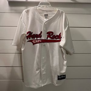 Rare Hard Rock Cleveland Baseball Jersey Size Large